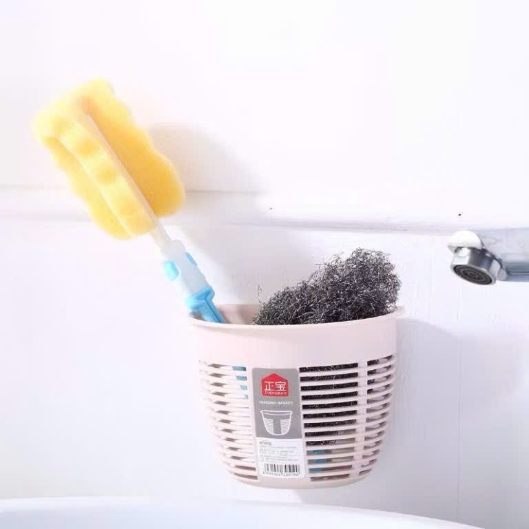 Giỏ Bán Nguyệt Dán Tường, Rổ Treo Tường Đựng Vật Dụng Tiện Lợi