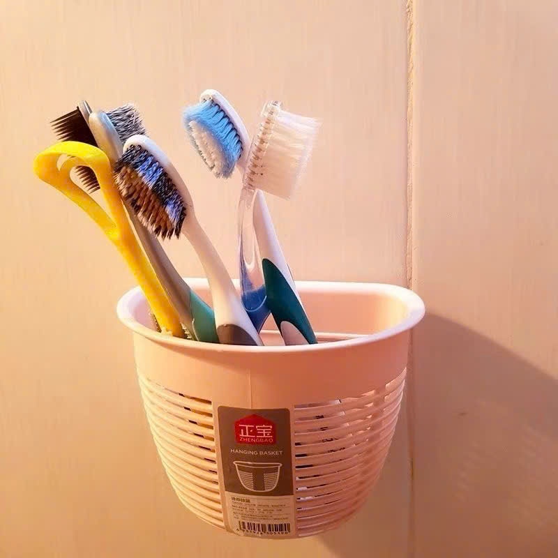 Giỏ Bán Nguyệt Dán Tường, Rổ Treo Tường Đựng Vật Dụng Tiện Lợi