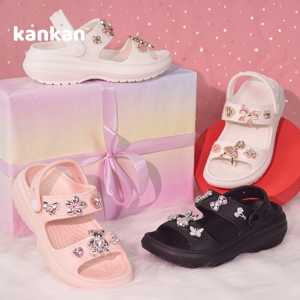Dép quai hậu cho bé gái KanKanStore xăng đan sandal trẻ em nhẹ êm chân KA059