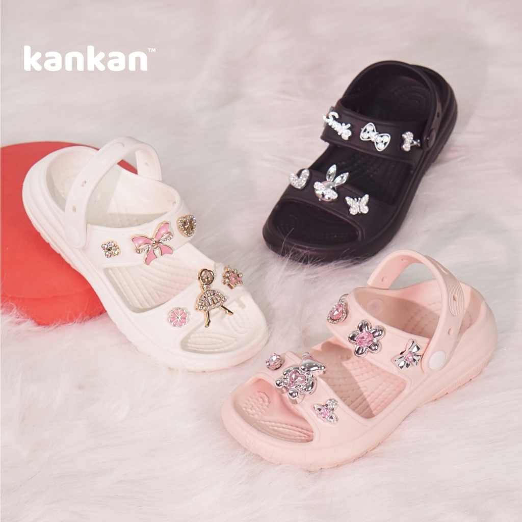 Dép quai hậu cho bé gái KanKanStore xăng đan sandal trẻ em nhẹ êm chân KA059