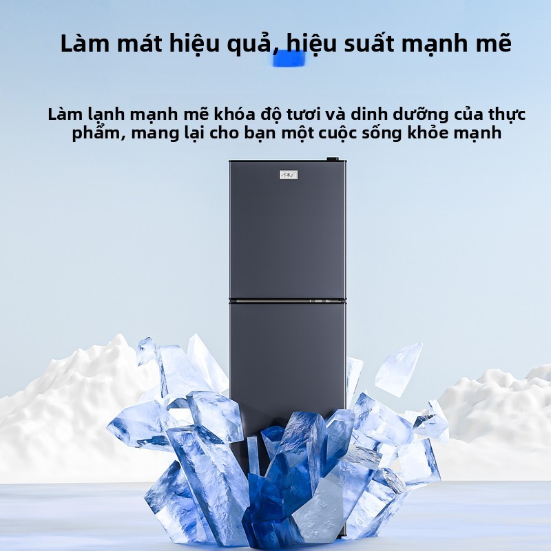 Cosanta Tủ lạnh mini  thương hiệu làm lạnh nhanh ngăn đá ngăn lạnh giữ đồ luôn tươi dáng nhỏ phù hợp cho học sinh
