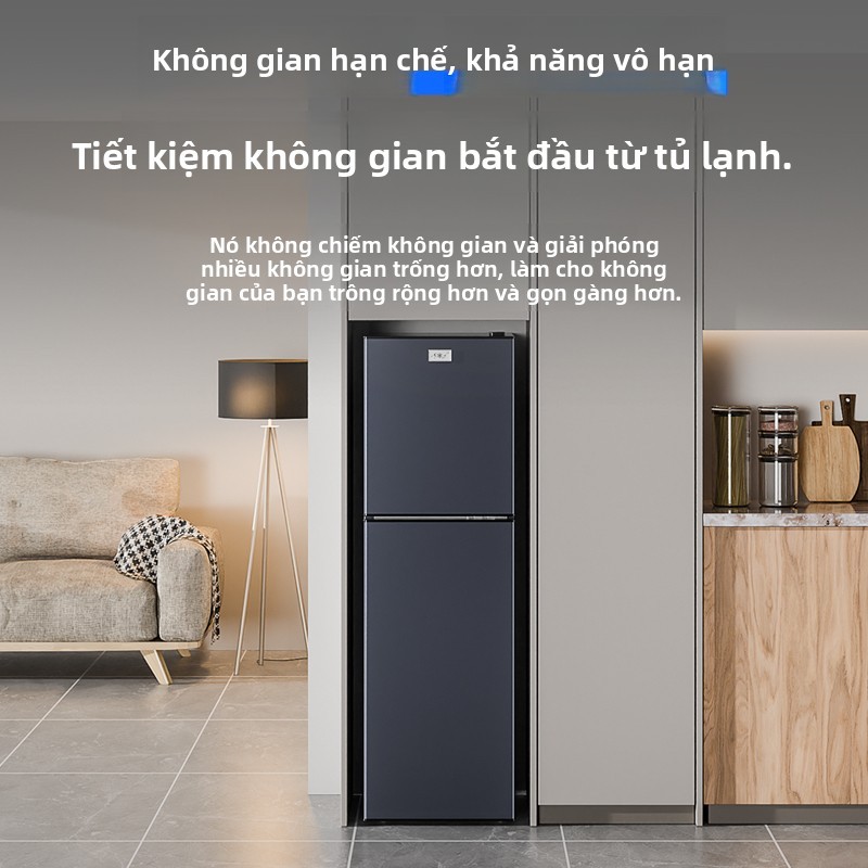 Cosanta Tủ lạnh mini  thương hiệu làm lạnh nhanh ngăn đá ngăn lạnh giữ đồ luôn tươi dáng nhỏ phù hợp cho học sinh