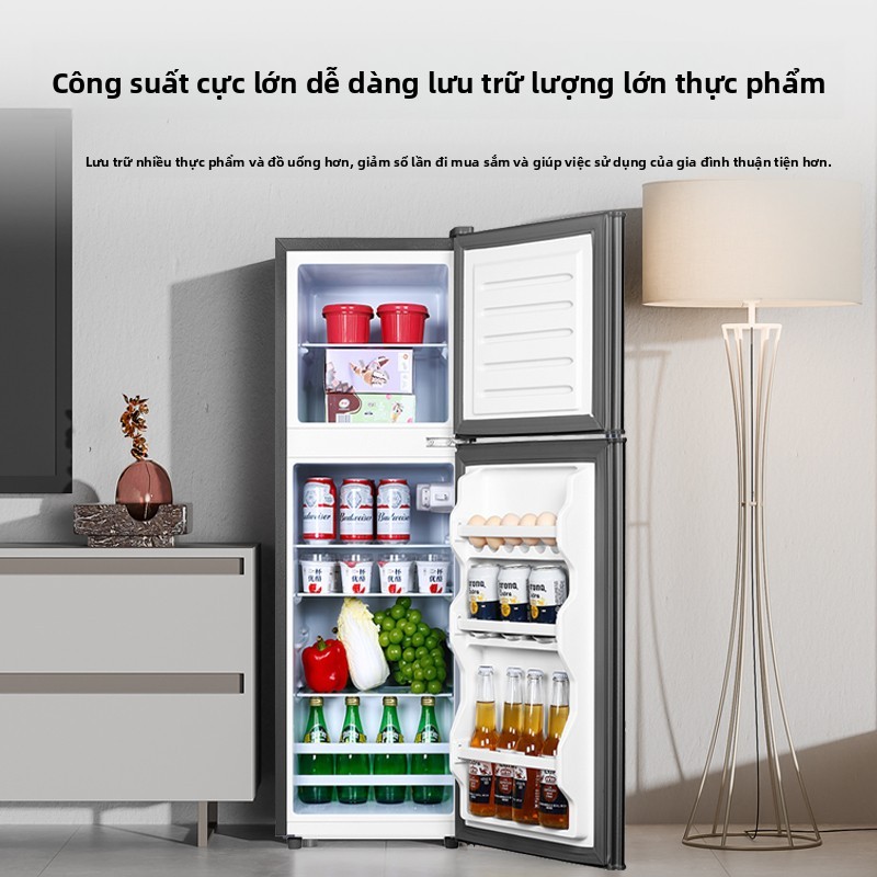 Cosanta Tủ lạnh mini  thương hiệu làm lạnh nhanh ngăn đá ngăn lạnh giữ đồ luôn tươi dáng nhỏ phù hợp cho học sinh