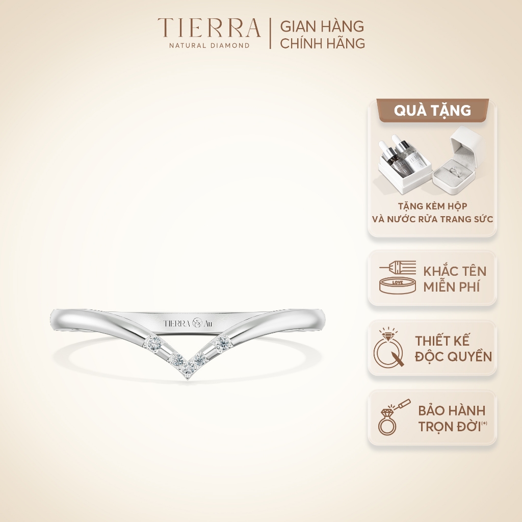 [CHAT TRƯỚC KHI ĐẶT] Nhẫn Thời Trang Nữ Tierra FNN1201 Vàng 14K/ 18K Dành Cho Nàng Năng Động Cá Tính