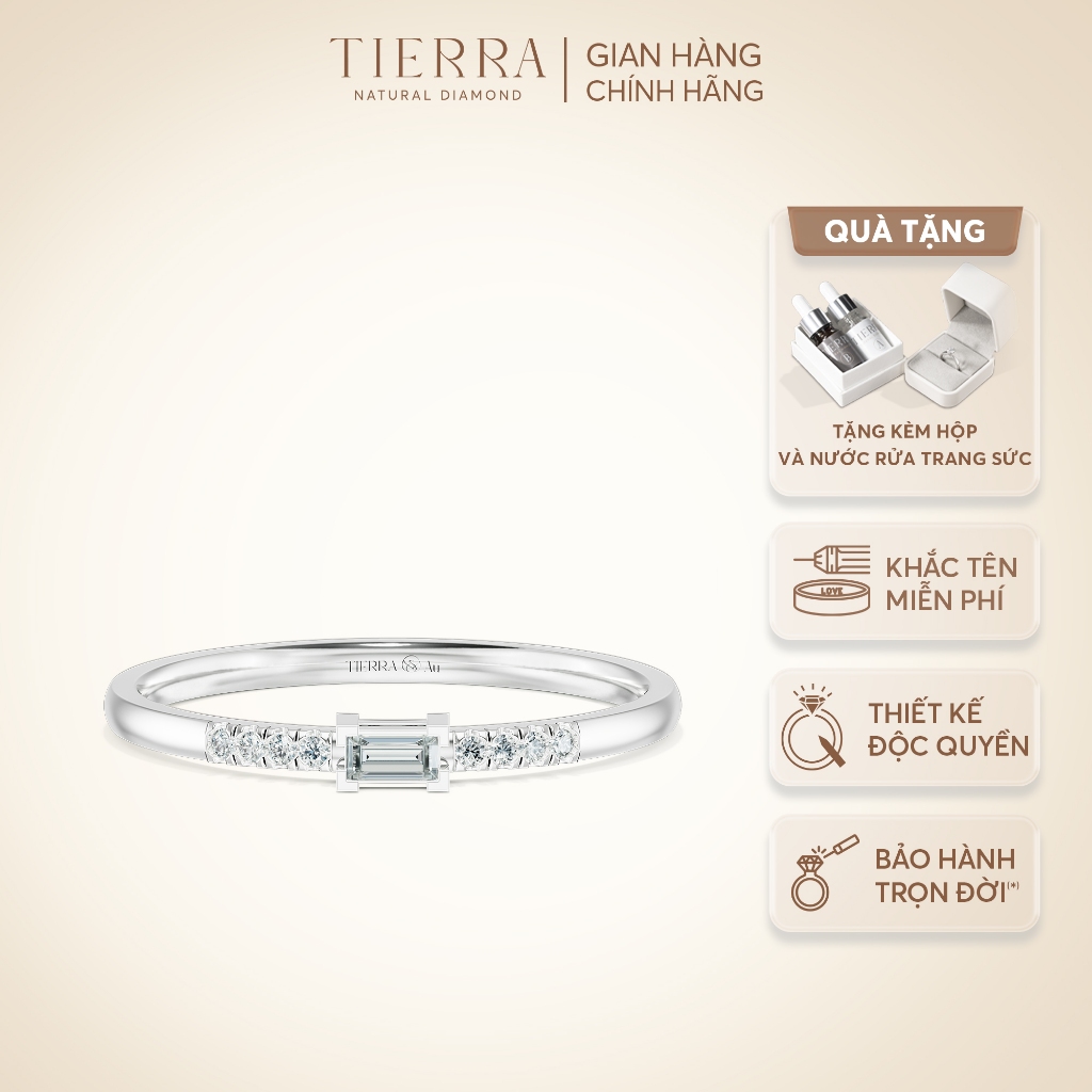 [CHAT TRƯỚC KHI ĐẶT] Nhẫn Thời Trang, Nhẫn Hẹn Ước Tierra FNN1206 Vàng 14K 18K Thiết Kế Đơn Giản Tinh Tế Sang Trọng