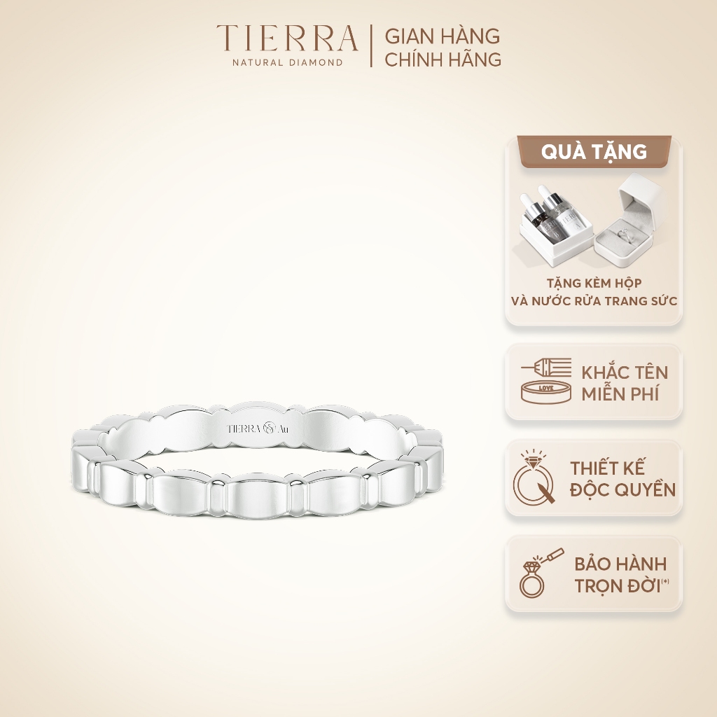 [CHAT TRƯỚC KHI ĐẶT] Nhẫn Thời Trang Nữ Tierra FNN1801 Vàng 14K/ 18K Thiết Kế Đai Xoắn, Phụ Kiện Trang Sức Nữ