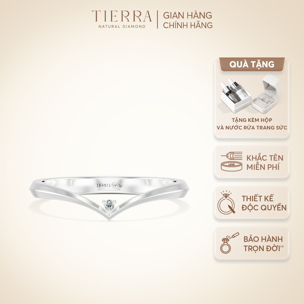 [CHAT TRƯỚC KHI ĐẶT] Nhẫn Thời Trang, Nhẫn Hẹn Ước Tierra FNN1204 Vàng 14K 18K Thiết Kế Lạ Mắt, Phụ Kiện Trang Sức