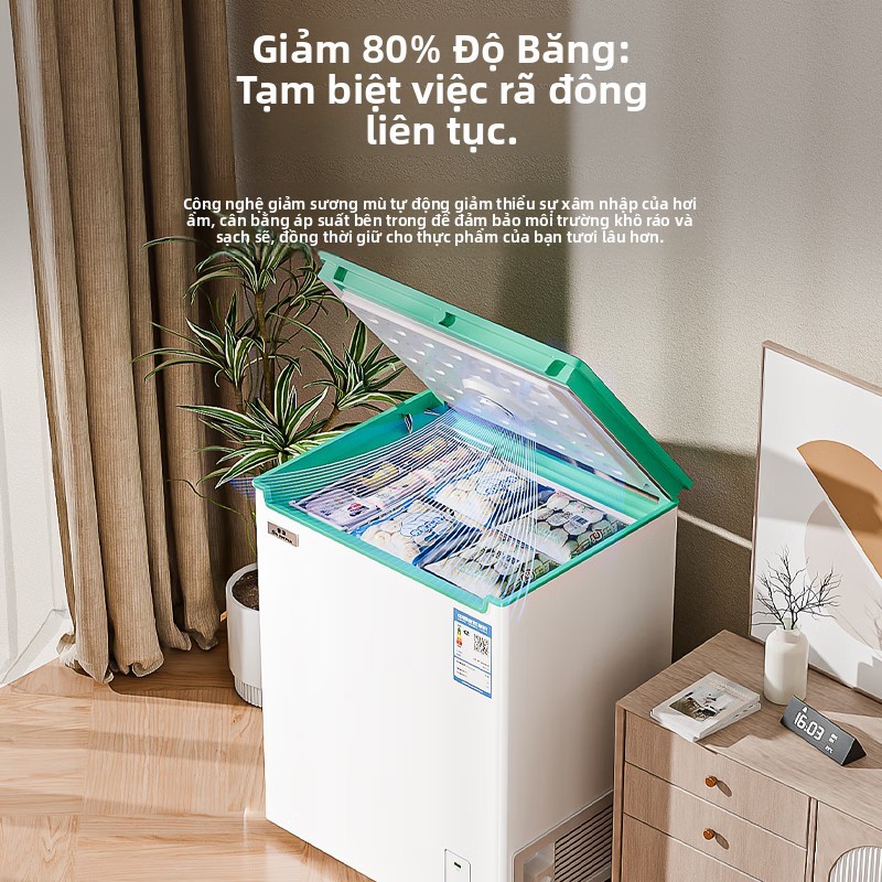 Cosanta  Tủ đông mini gia đình tiết kiệm năng lượng để lưu trữ tủ kem sữa đông lạnh Sữa mẹ trữ đông