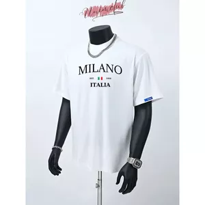 Áo Thun Graphic City Milan Form Boxy Nam Nữ Cổ Tròn Unim Store Phong Cách Streetwear Vải Cotton 250gsm ATPR