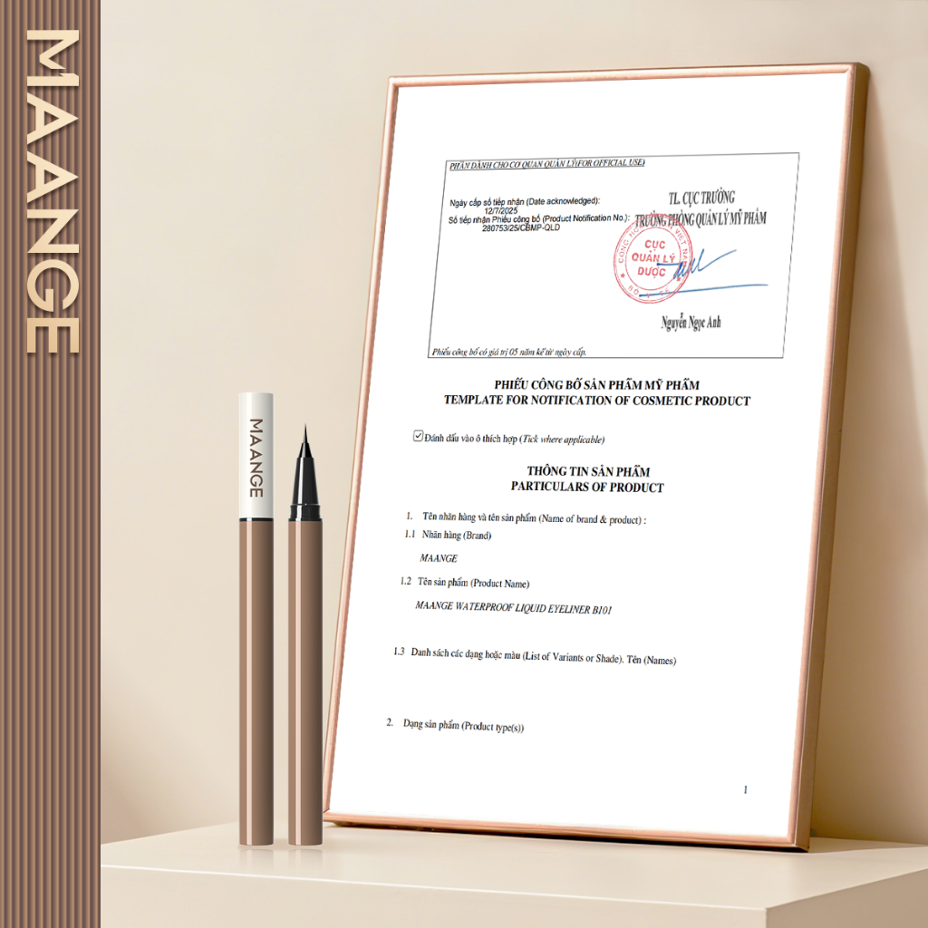 MAANGE Bút kẻ mắt dạng lỏng chống thấm nước lâu trôi nhanh khô Đen và nâu 0.5g E01 | BigBuy360 - bigbuy360.vn