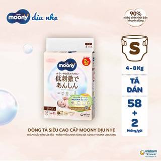(Tặng quà) Tã Bỉm dán quần Moony Xanh/ Natural đủ size Nb90/S84/M58/ L54/ L44/ Xl38/XXL26/NB62/NB62/S58/M46/L36/L38/XL32