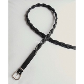 HYPNOTISM | "PLAITED LEATHER BELT" - Thắt lưng da bò đan chéo