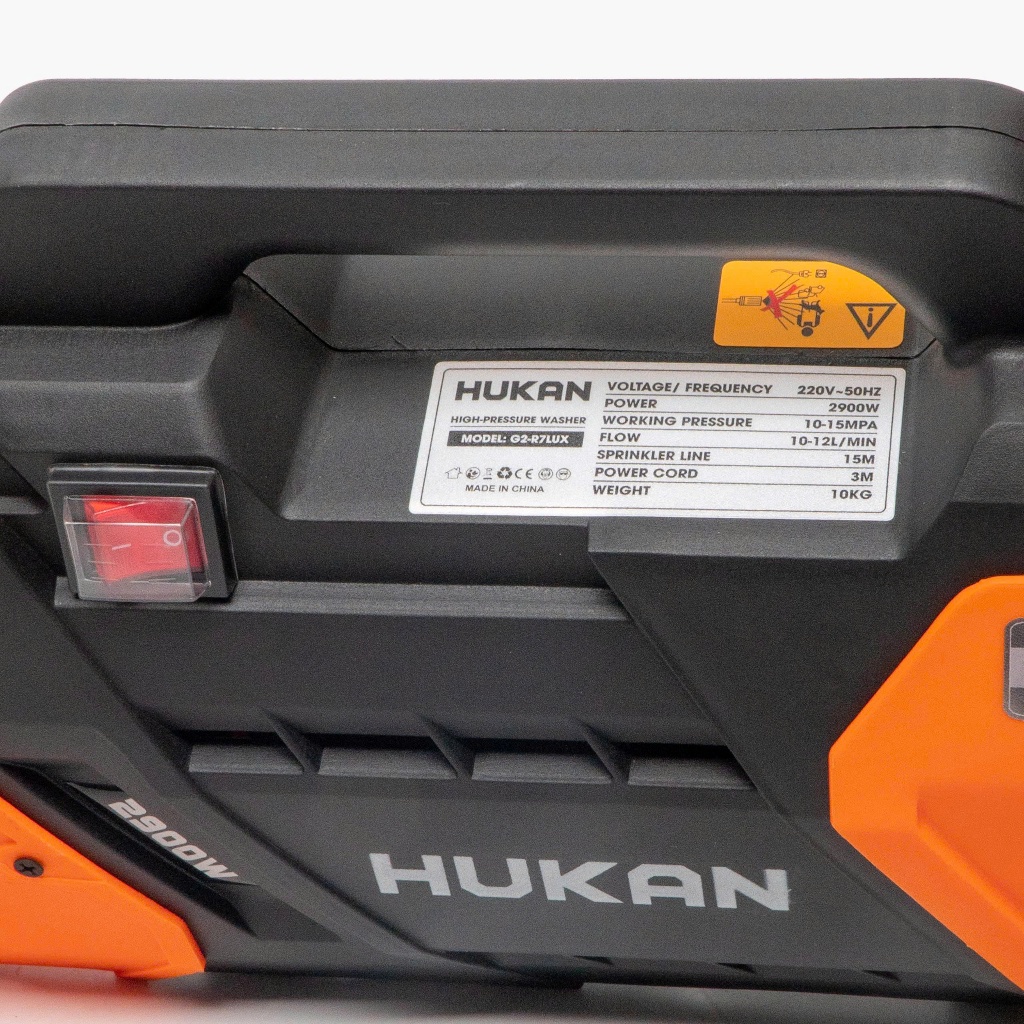 Máy Rửa Xe Điện HUKAN G2-R7LUX | Công Suất 2900W, Áp Suất 10-15MPA, Lưu Lượng 10-15L, Bền Mạnh [CHÍNH HÃNG]