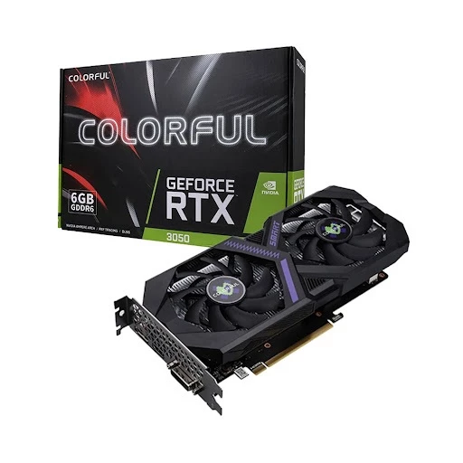Card màn hình/ VGA Colorful GeForce RTX 3050 6GB-V4 - 6GB GDDR6 - Hàng mới chính hãng - Bảo hành 36 tháng