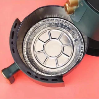Combo 150 khay giấy bạc lót nồi chiên không dầu 18cm chống dính tiện lợi dùng nướng tặng kèm 10 khay