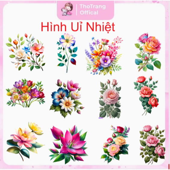 [HỎA TỐC] Hình HOA  ủi áo tại nhà bằng bàn ủi-Miếng vá áo rách