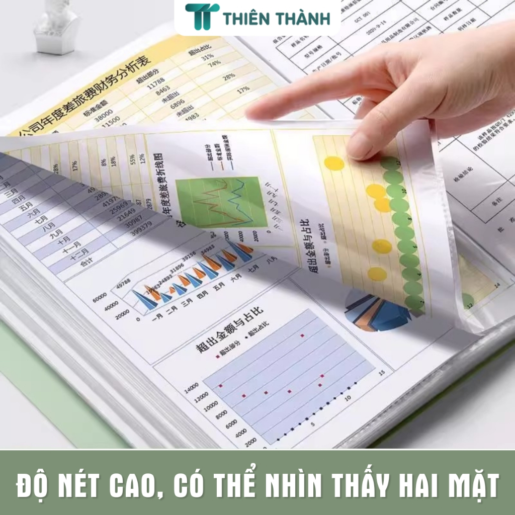 Tệp Đựng Tài Liệu A4 30 40 Lá Đa Năng  – File Lá Đựng Giấy Tờ Gọn Gàng Cho Học Tập & Văn Phòng