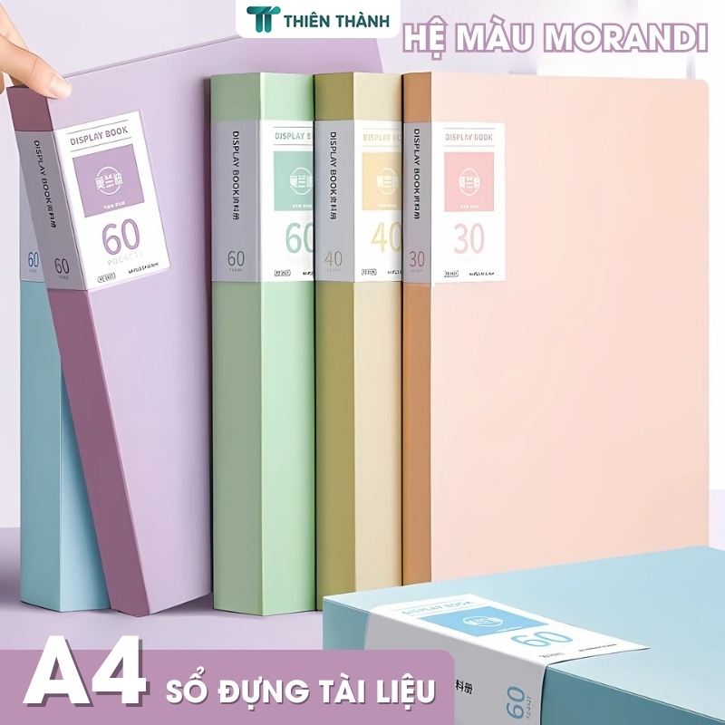 Tệp Đựng Tài Liệu A4 Nhiều Ngăn – Hộp File Lá 30 Túi 60 Túi Nhựa Tiện Dụng Cho Học Sinh, Sinh Viên