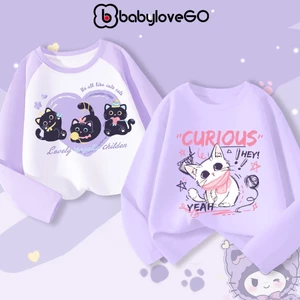 Áo thu đông dài tay cho bé gái BabyloveGO mẫu mới 2026 chất thun cotton mềm mịn thoáng mát cho bé 1-10 tuổi