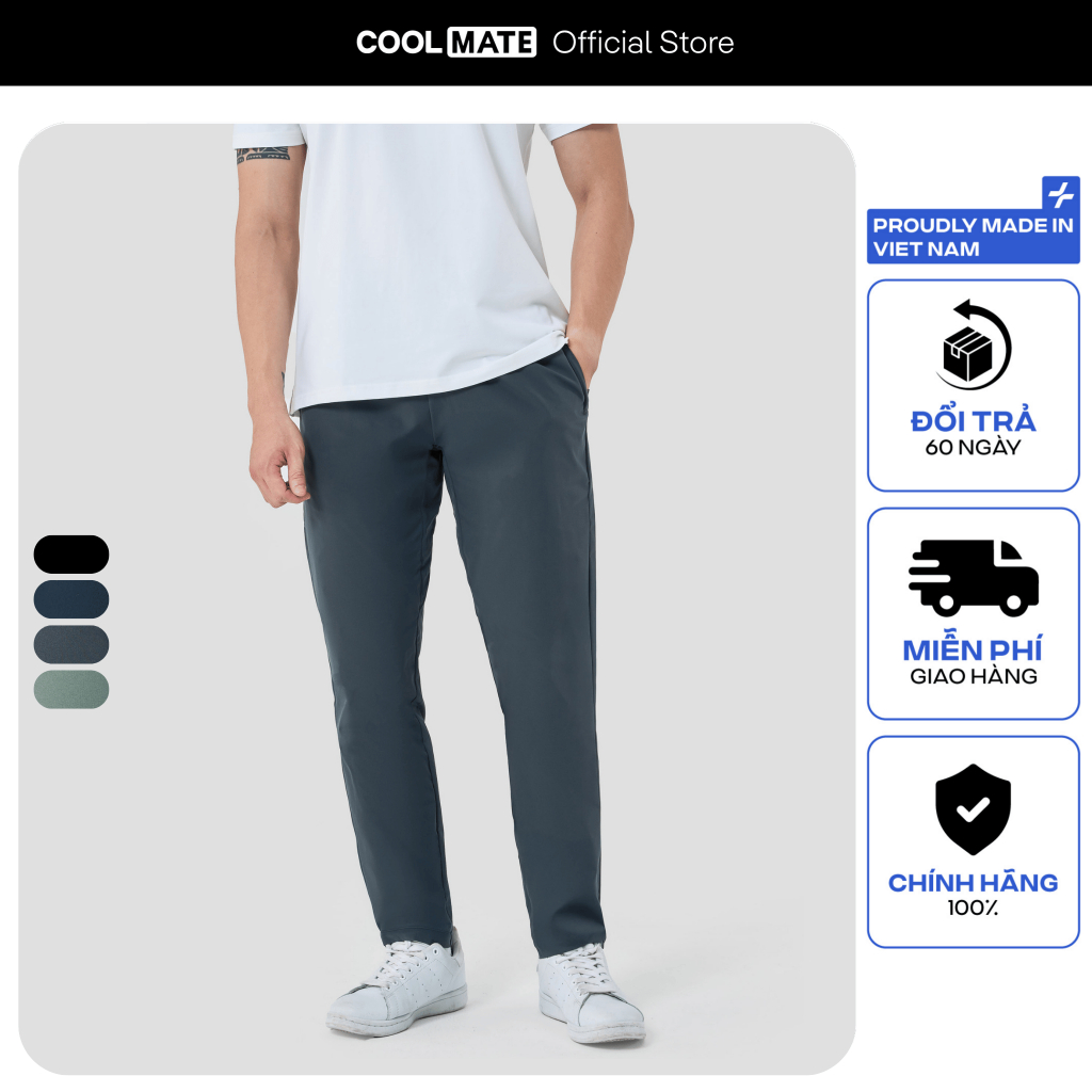 Quần dài nam Daily Pants  sợi Sorona, nhuộm Cleandye Coolmate