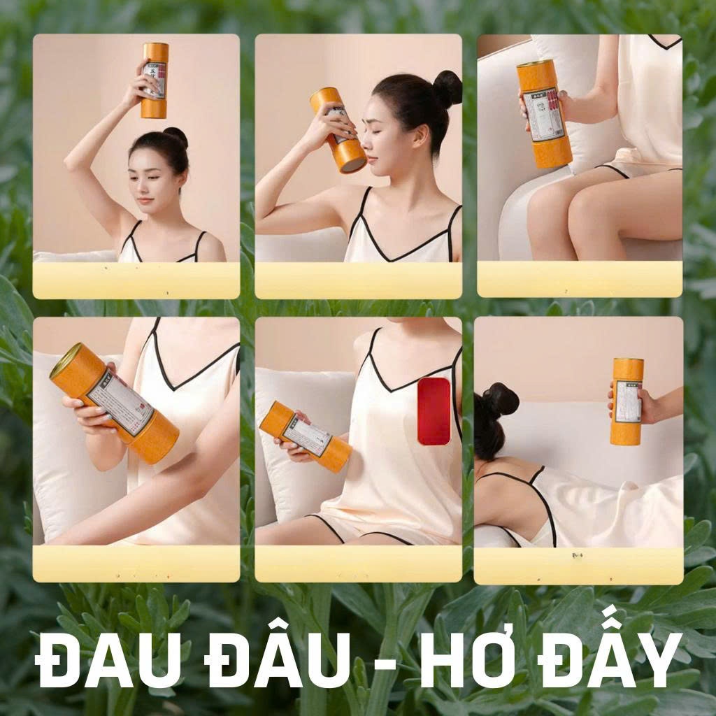 Điếu xông ngải cứu "Thông phong bài hàn cứu" Calen Nature Farm giúp bài trừ hàn khí, giảm đau xương khớp ống 20x7cm