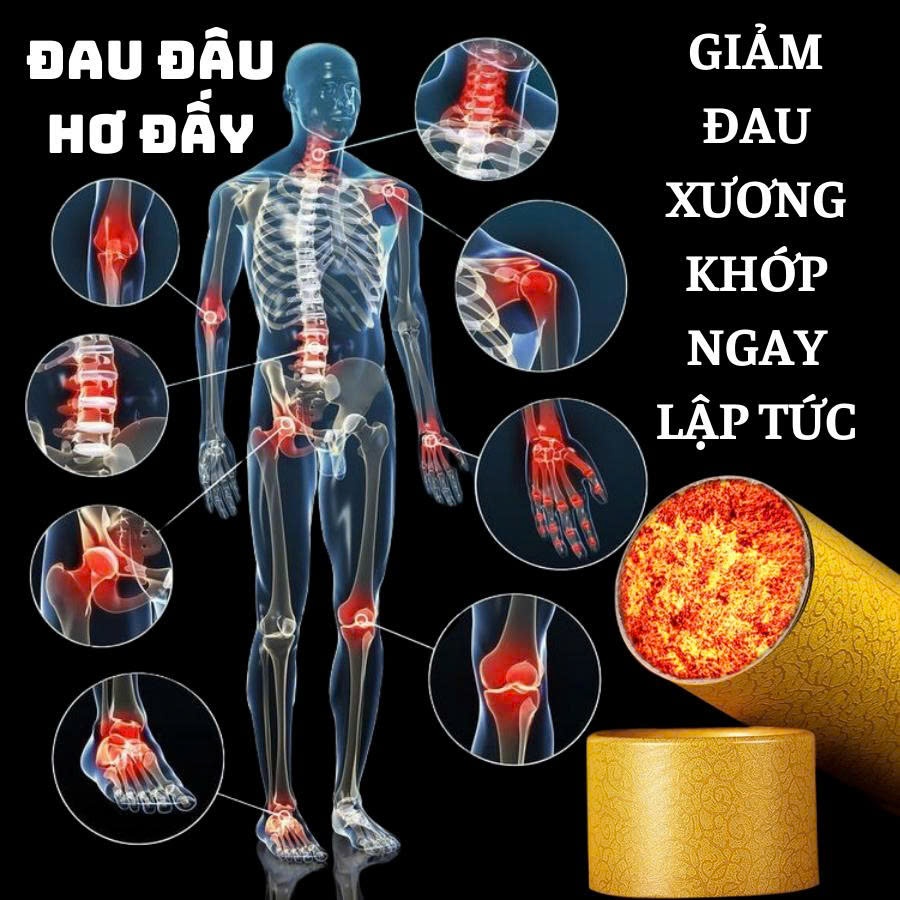 Điếu xông ngải cứu "Thông phong bài hàn cứu" Calen Nature Farm giúp bài trừ hàn khí, giảm đau xương khớp ống 20x7cm