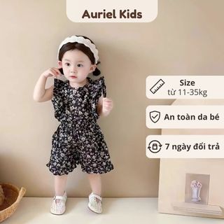 Đồ Bộ Bé Gái, Sét Cho Bé Gái Thiết Kế Hoa Nhí Dễ Thương Chất Liệu Cotton Mềm Mại