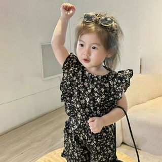 Đồ Bộ Bé Gái, Sét Cho Bé Gái Thiết Kế Hoa Nhí Dễ Thương Chất Liệu Cotton Mềm Mại