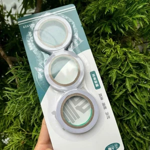 Set 3 Cuôn Băng Dính 2 Mặt Khổ Rộng 0.8cm