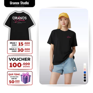 Áo Phông Local Brand Oversize 250GSM Signature URANUS Unisex Form Rộng Cotton Cao Cấp 100% M08