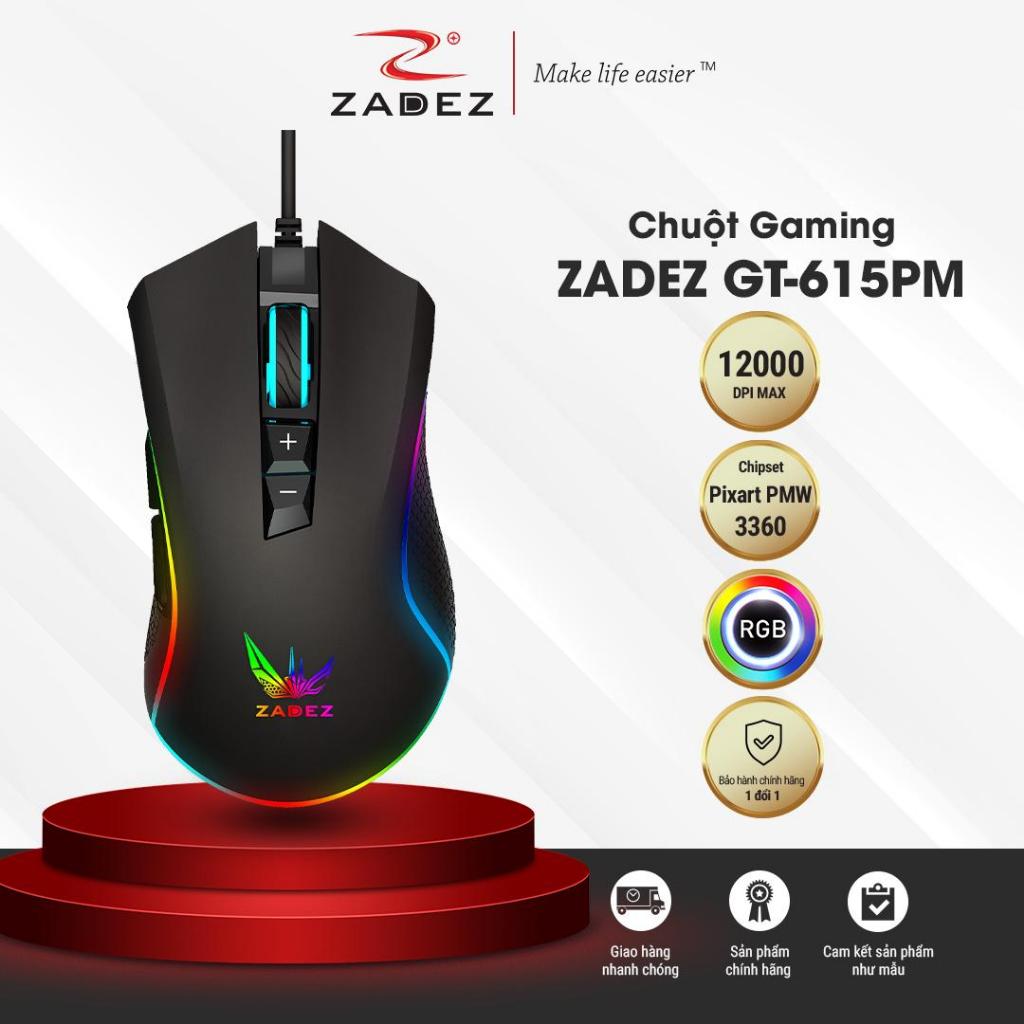 Chuột Gaming Có Dây ZADEZ GT-615PM - 12.000 DPI Cảm Biến Pixart PMW3360 ...