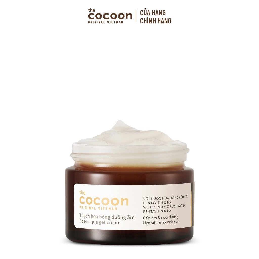 [MUA 2 GIẢM 38%] Combo 2 Thạch hoa hồng dưỡng ẩm (kem dưỡng ẩm) Cocoon cấp ẩm & nuôi dưỡng 30ml