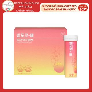 Viên Sủi Chuyển Hoá Chất Béo Balporo BBae Hàn Quốc Hỗ Trợ Giảm Cân, Dưỡng Sáng Làm Mịn Da - Bebeau