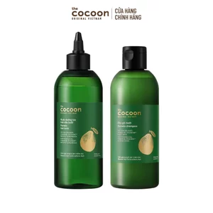 Combo Nước dưỡng tóc tinh dầu bưởi Cocoon 310ml và Dầu gội bưởi 310ml giúp giảm gãy rụng và làm mềm tóc