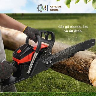 Máy cưa xích cầm tay chạy xăng CS450 – động cơ 2 thì 45cc mạnh mẽ, lam 45cm,cắt gỗ nhanh_Agrimachi