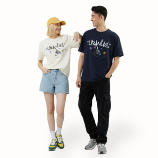 Áo Phông Local Brand URANOX Oversize 250GSM WE ARE HERE Unisex Form Rộng Cotton Cao Cấp M10