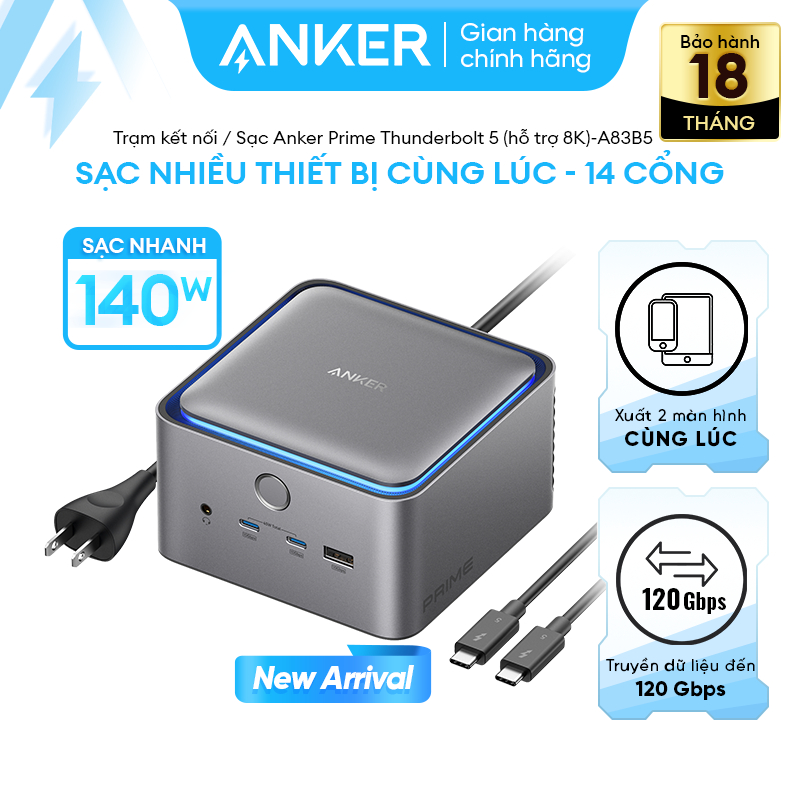 Trạm kết nối Anker Prime Thunderbolt 5