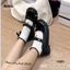 Giày búp bê nữ đế bệt H401 da mềm 2 nơ xinh - Giày mary jane nữ dễ thương thoải mái