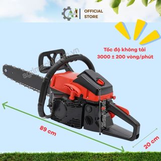 Máy cưa xích cầm tay chạy xăng CS450 – động cơ 2 thì 45cc mạnh mẽ, lam 45cm,cắt gỗ nhanh_Agrimachi