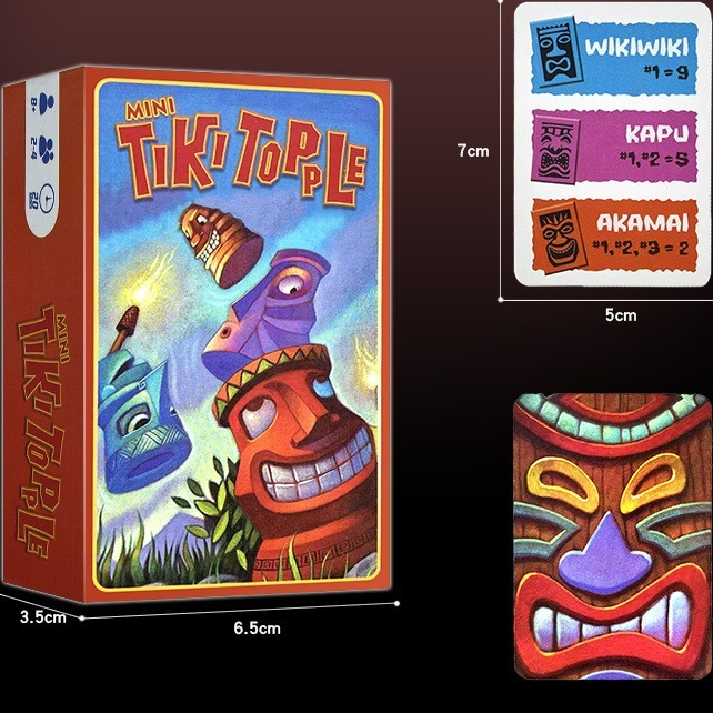 Boardgame Tiki Topple trò chơi chiến thuật puzzle
