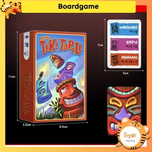 Boardgame Tiki Topple trò chơi chiến thuật puzzle