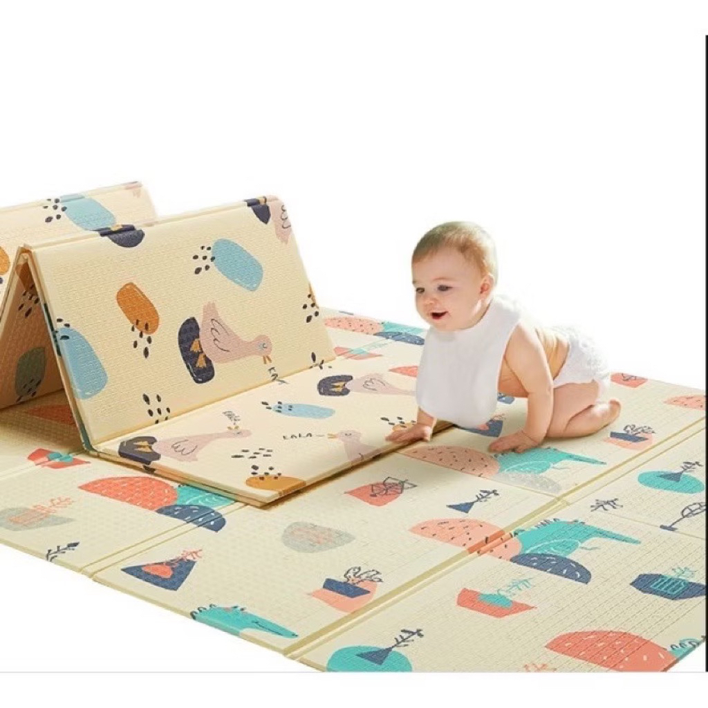 gIẢM GIÁ 60% THẢM XỐP XPE 2 MẶT CHỐNG TRƠN TRƯỢT CHO BÉ- CHỐNG THẤM 1,8x2m- gấp gọn tiện lợi