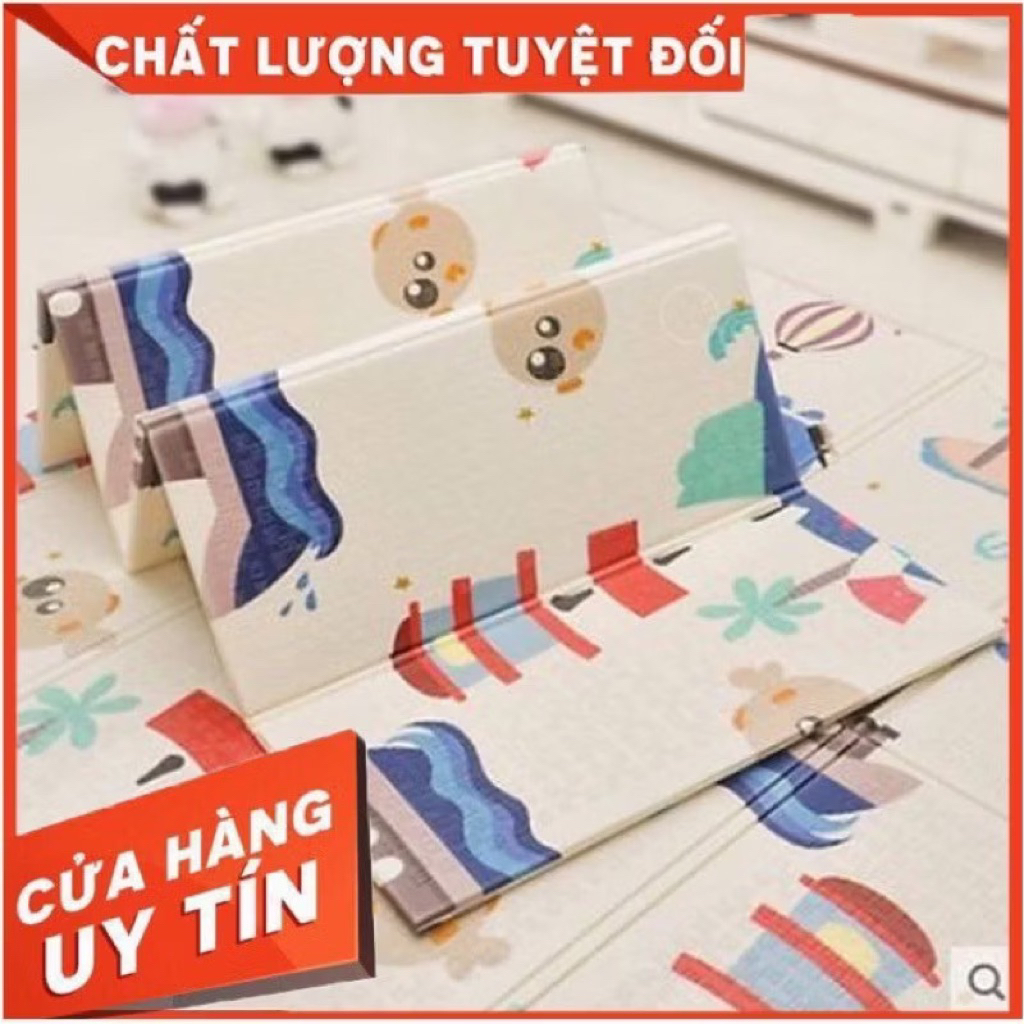 gIẢM GIÁ 60% THẢM XỐP XPE 2 MẶT CHỐNG TRƠN TRƯỢT CHO BÉ- CHỐNG THẤM 1,8x2m- gấp gọn tiện lợi