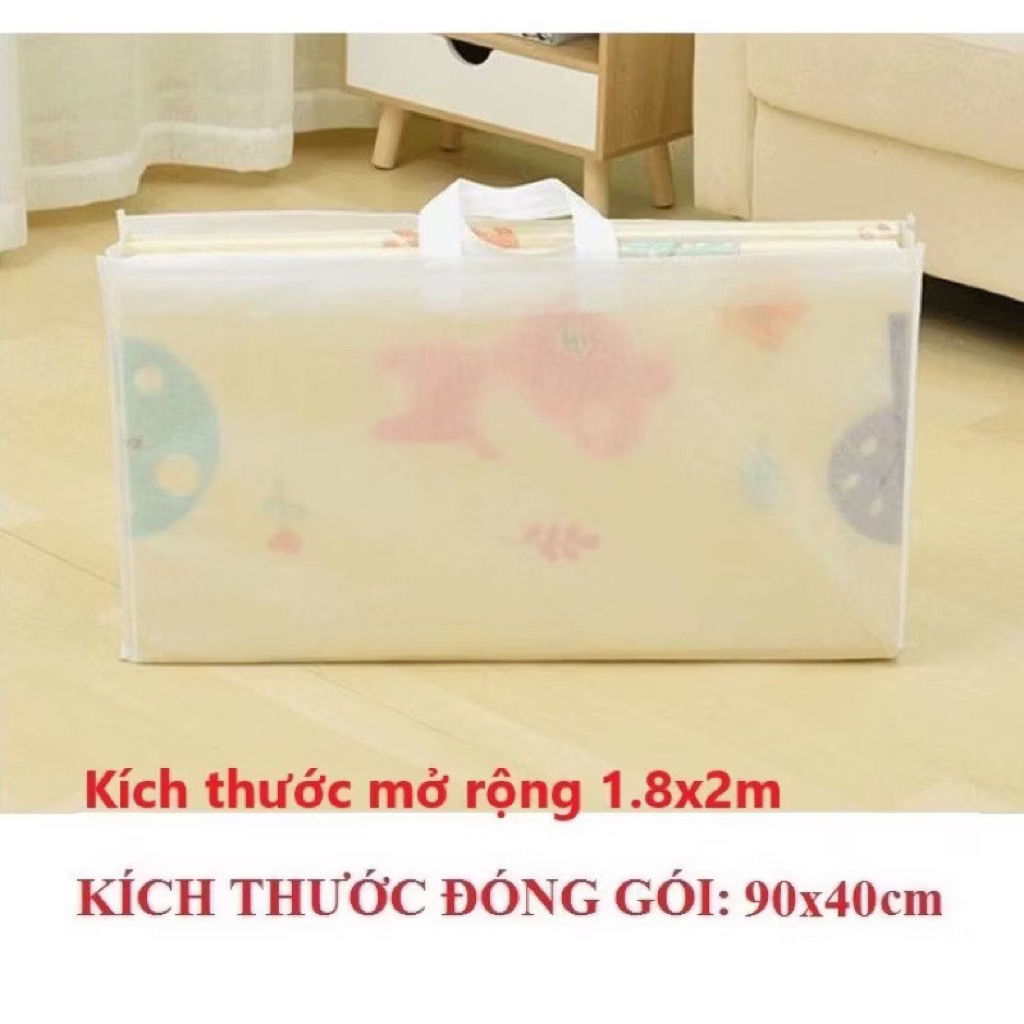 gIẢM GIÁ 60% THẢM XỐP XPE 2 MẶT CHỐNG TRƠN TRƯỢT CHO BÉ- CHỐNG THẤM 1,8x2m- gấp gọn tiện lợi