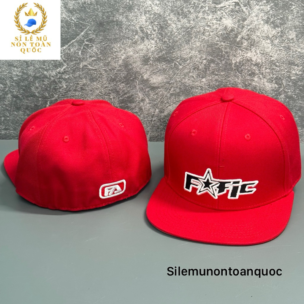 Mũ kết snapback cao cấp nam nữ - Nón hiphop bít đuôi thêu fatic sao thời trang mang ngược siêu ngầu