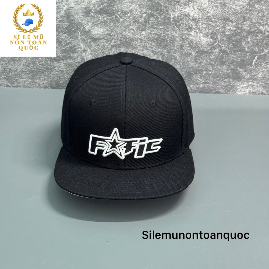 Mũ kết snapback cao cấp nam nữ - Nón hiphop bít đuôi thêu fatic sao thời trang mang ngược siêu ngầu