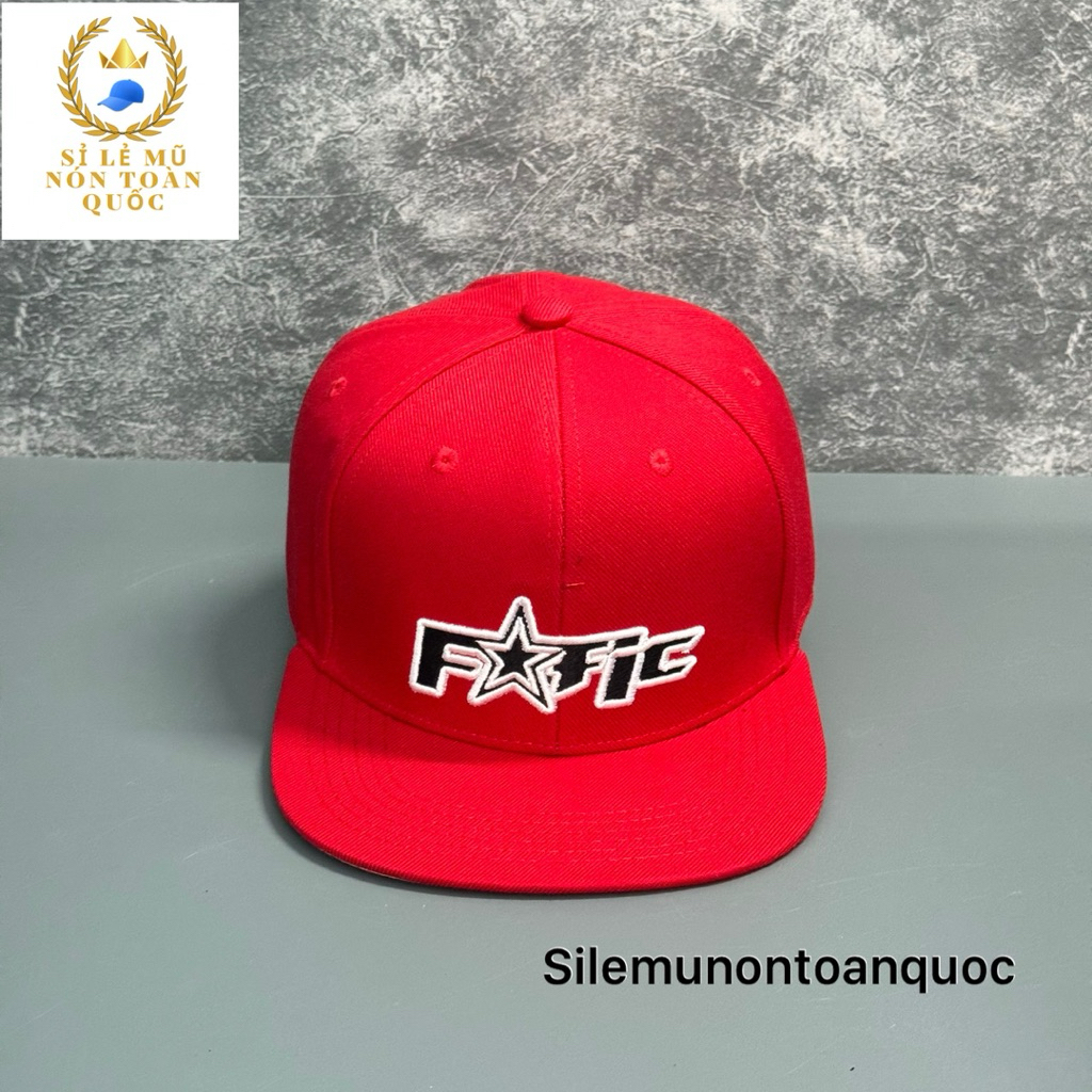 Mũ kết snapback cao cấp nam nữ - Nón hiphop bít đuôi thêu fatic sao thời trang mang ngược siêu ngầu