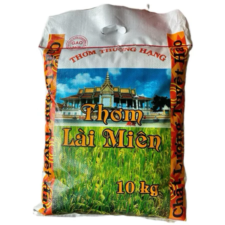Gạo Đặc Sản Thơm Lài Miên túi 10kg ( Miên Chùa ) A2