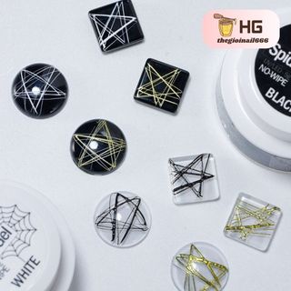 Gel Vẽ Nail Dạng Tơ VINIMAY Spider Gel | Không Cần Lau, Tạo Đường Kẻ Nghệ Thuật – Màu Đen & Trắng