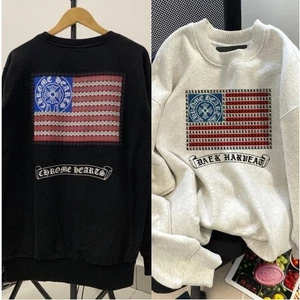 Áo nỉ sweater nam nữ in chữ thập ô vuông xanh đỏ chất nỉ bông siêu dày dặn